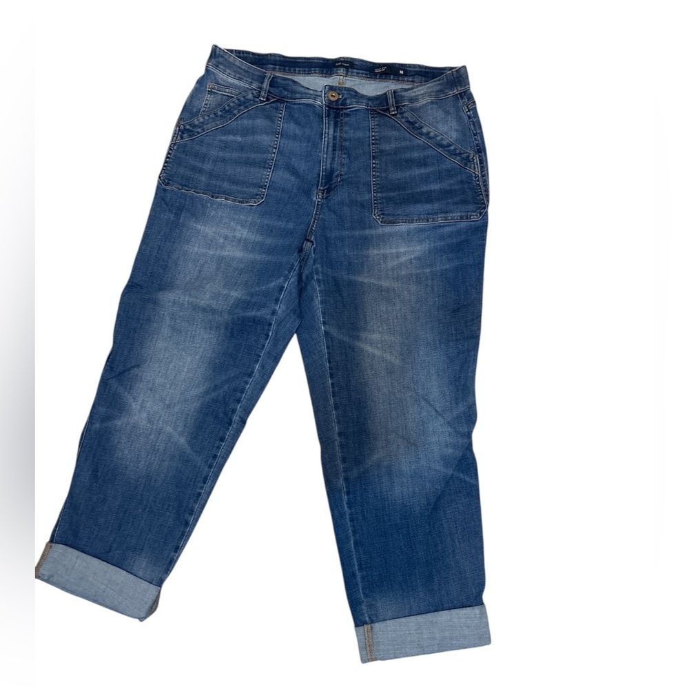 J. Jill Jeans Size 18 High Rise, Straight leg boyfriend jeans. Like new.